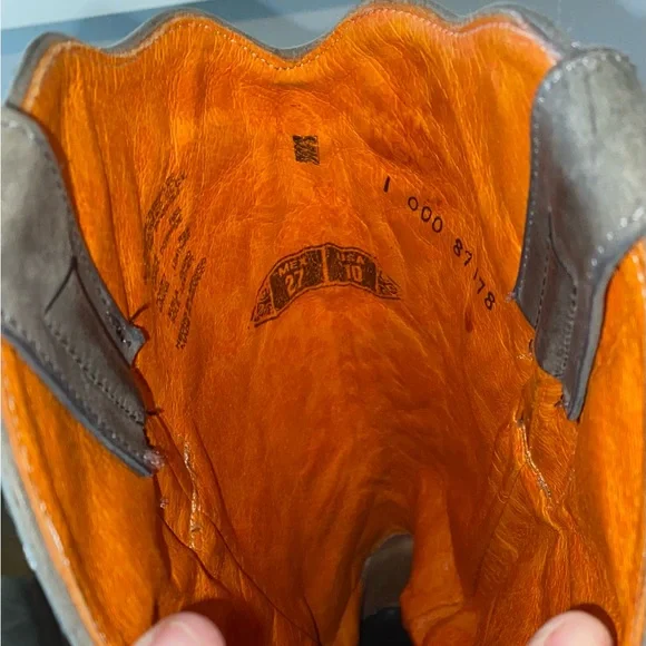 Cuadra Gray Suede Studded and Embroidered Handmade Boots with 3in heel Sz 10 - Picture 8 of 8